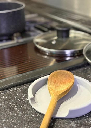 Gri Beyaz Mutfak Kaşığı Tutucu - Görsel 2