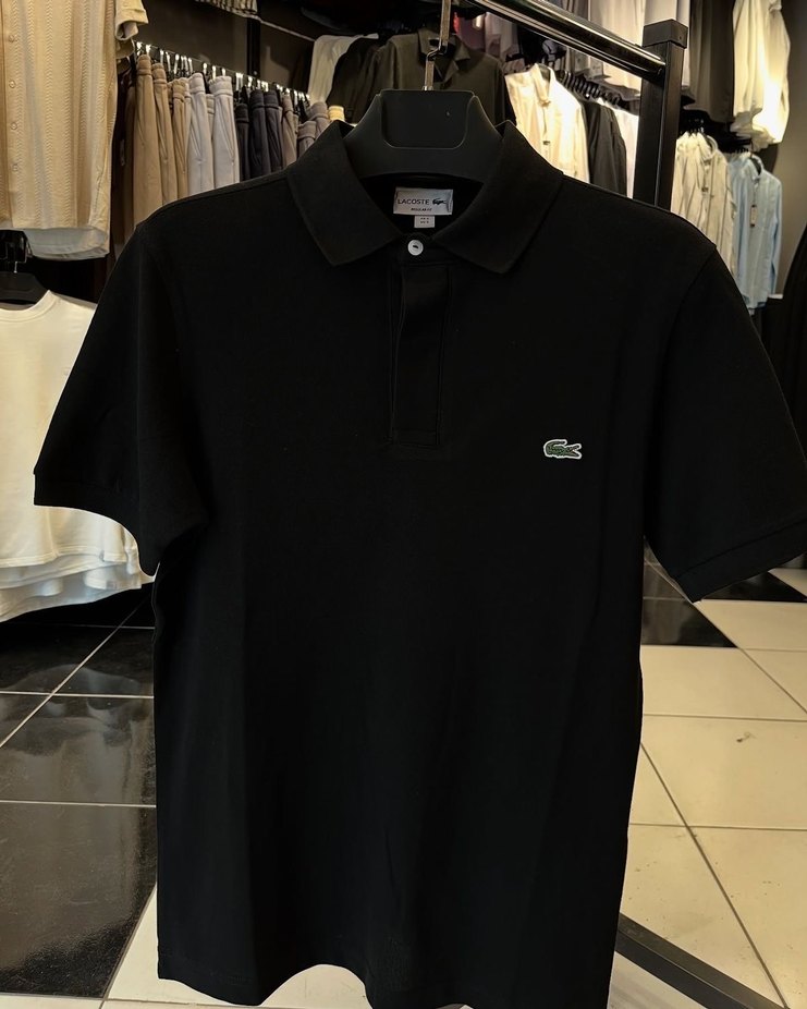 Siyah Kısa Kollu Polo Yaka Tişört - Görsel 2