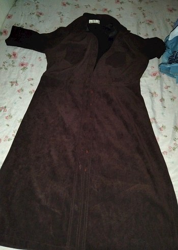 Siyah Uzun Kollu Gotik Elbise - Görsel 7