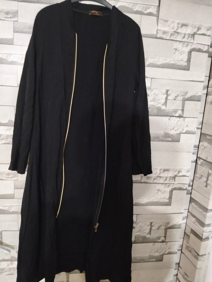 Gri Ekose Desenli Uzun Kollu Kadın Elbise - Görsel 4