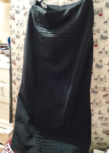 Sarı Retro Mini Drape Hamile Eteği - Görsel 7