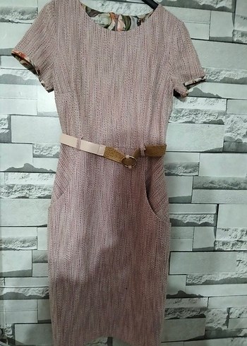 Pembe Desenli Kolsuz Mini Tulum - Görsel 18