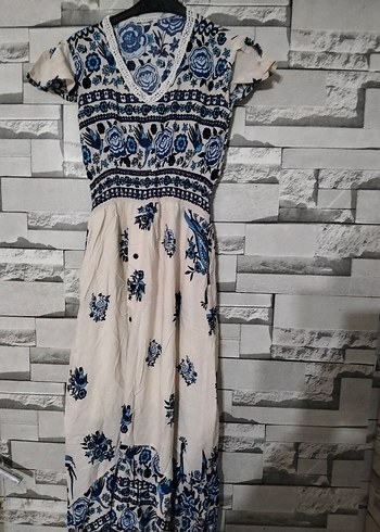 Pembe Desenli Kolsuz Mini Tulum - Görsel 6