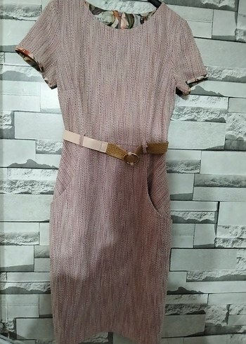 Pembe Desenli Kolsuz Mini Tulum - Görsel 17