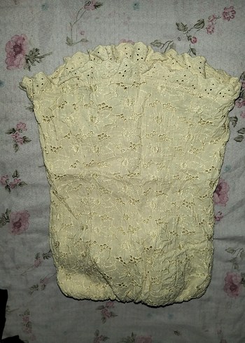 Mango Gri V Yaka Kısa Kollu Bluz - Görsel 19