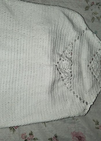 Mango Gri V Yaka Kısa Kollu Bluz - Görsel 15