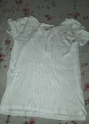 Mango Gri V Yaka Kısa Kollu Bluz - Görsel 7