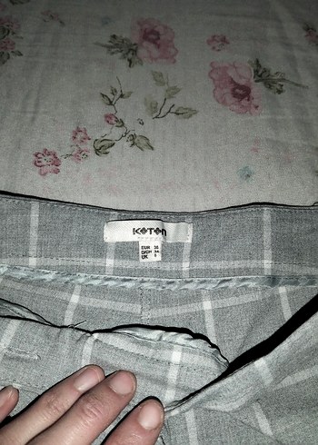 Mango Gri V Yaka Kısa Kollu Bluz - Görsel 9