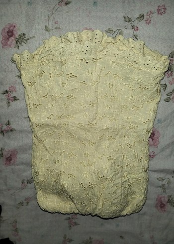 Mango Gri V Yaka Kısa Kollu Bluz - Görsel 18