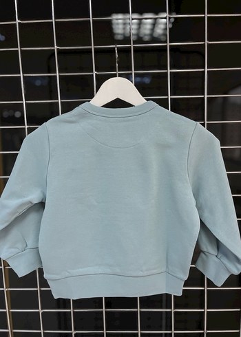 Mavi Baskılı erkek Sweatshirt - Görsel 2