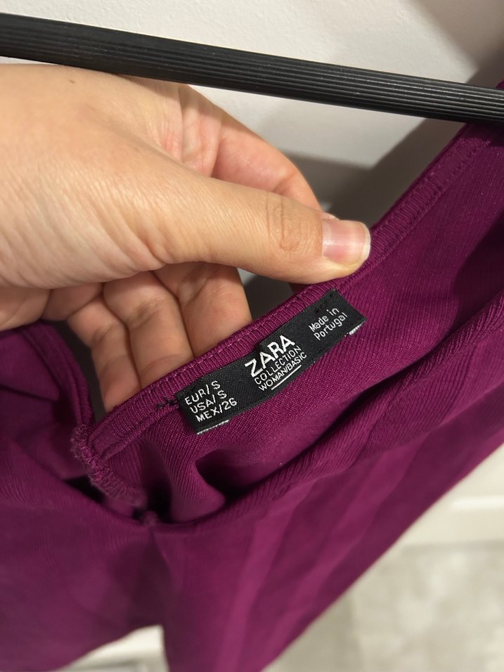 Mor Süet V Yaka Kadın Atlet - Görsel 4