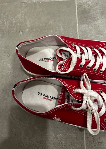 U.SPolo Kadın Kırmızı Spor Ayakkabı - Görsel 2