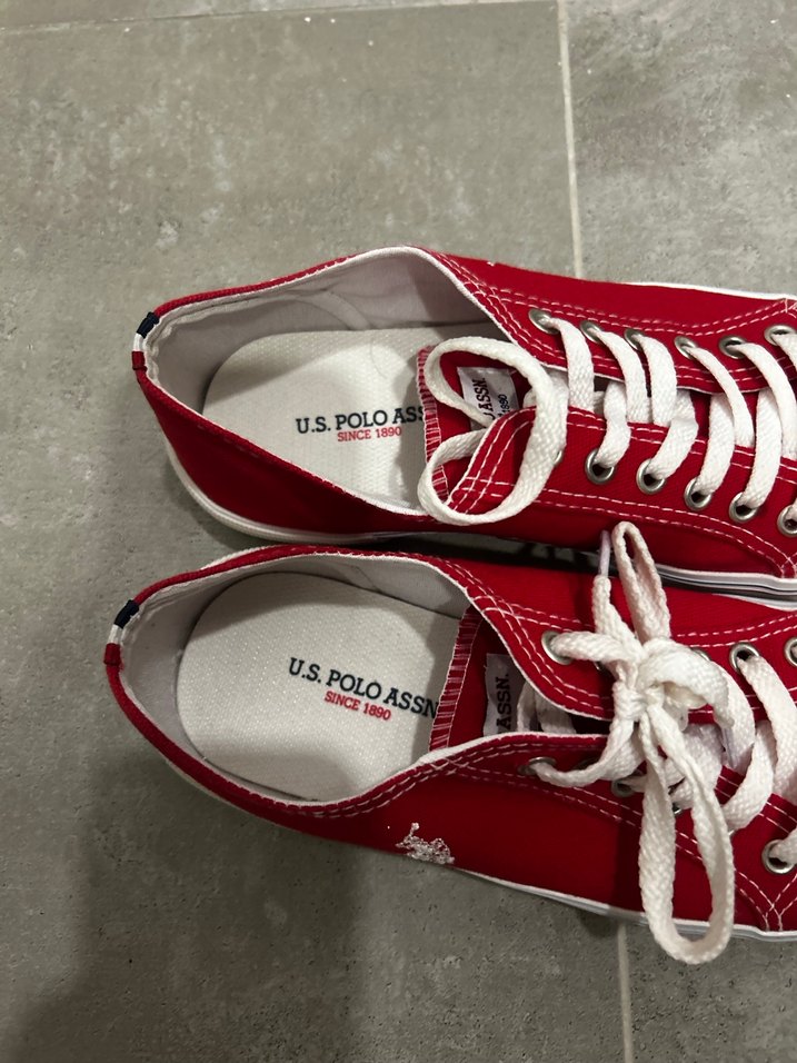 U.SPolo Kadın Kırmızı Spor Ayakkabı - Görsel 2