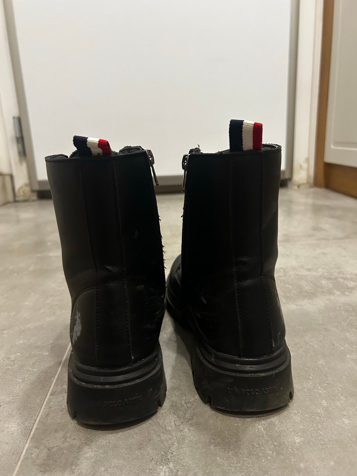 Siyah Rugan Kadın Bot, Stiletto Topuklu - Görsel 3