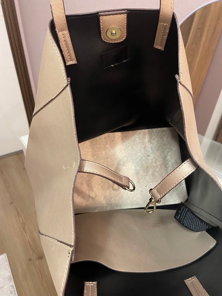 Pierre Cardin  
Bej Deri Kadın Omuz Çantası - Görsel 4