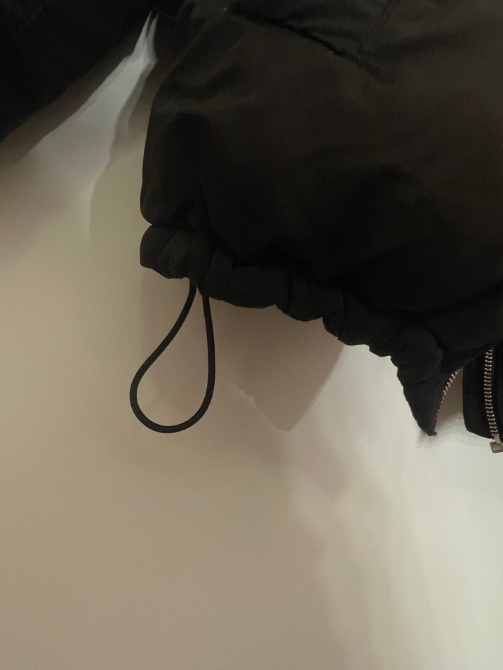 Siyah Fermuarlı Kadın Kışlık Mont - Görsel 2