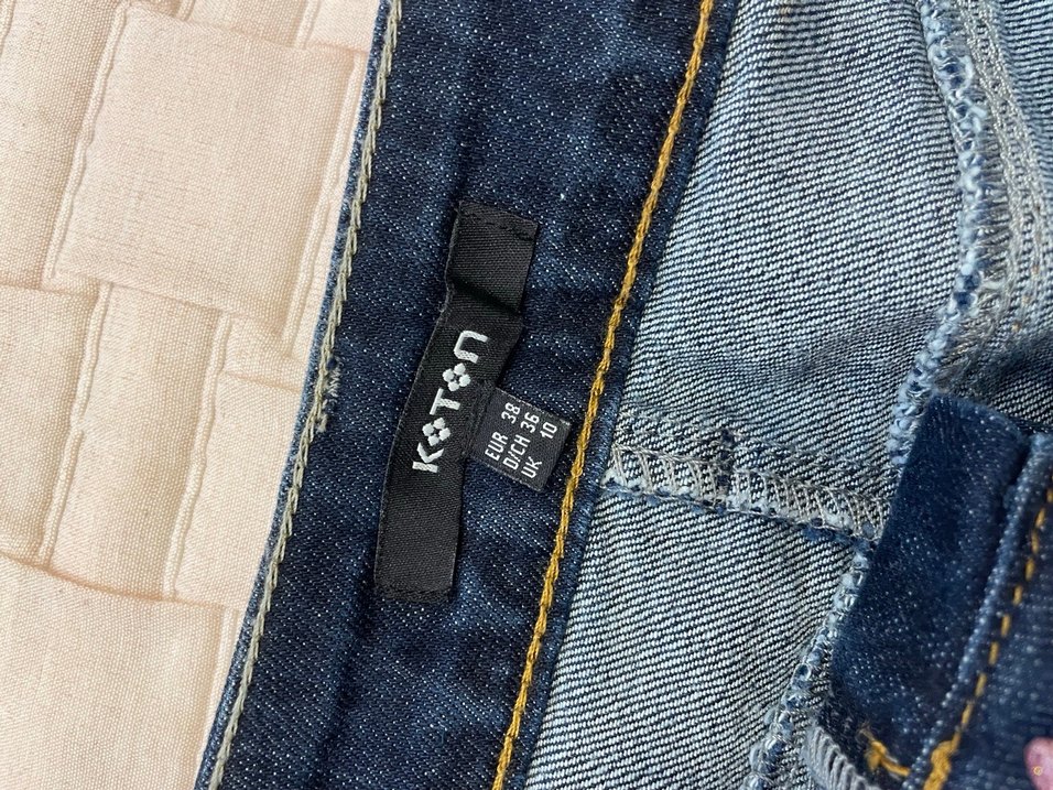 Lacivert Kadın Denim Mini Etek - Görsel 2
