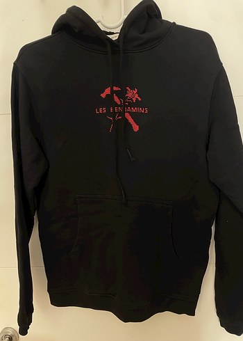 Les Benjamins Kadın Siyah Kapüşonlu Sweatshirt - Görsel 2