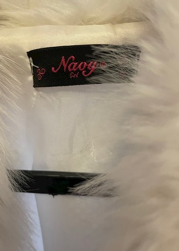 Kadın Beyaz Suni Kürk - Görsel 5