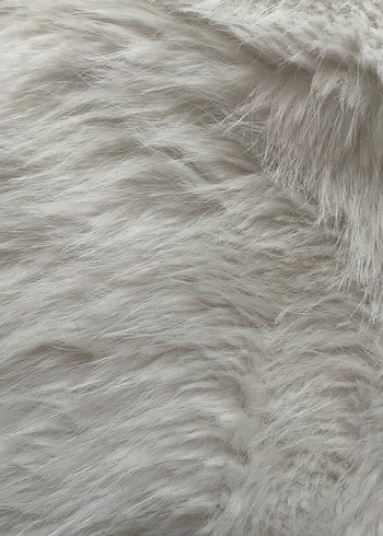 Kadın Beyaz Suni Kürk - Görsel 4