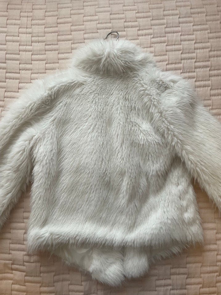 Kadın Beyaz Suni Kürk - Görsel 3