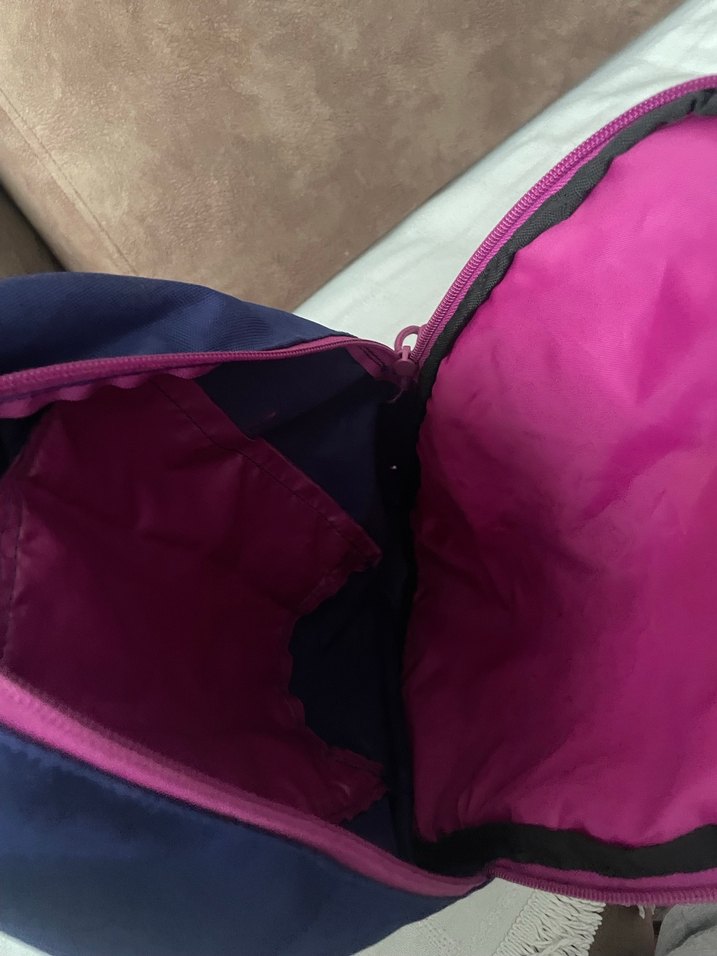 Mor Fermuarlı Kadın Sırt Çantası Quechua - Görsel 2