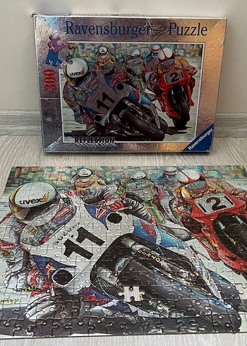 Ravensburger 300 Parça Yarış Motosikletleri Puzzle - Görsel 3