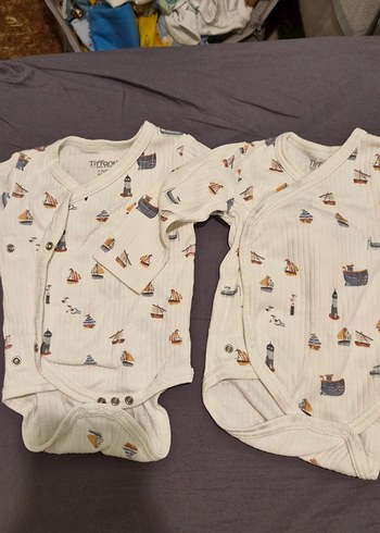 Bebek Erkek Kısa Kollu Pamuklu Çıtçıtlı Body zıbın - Görsel 4