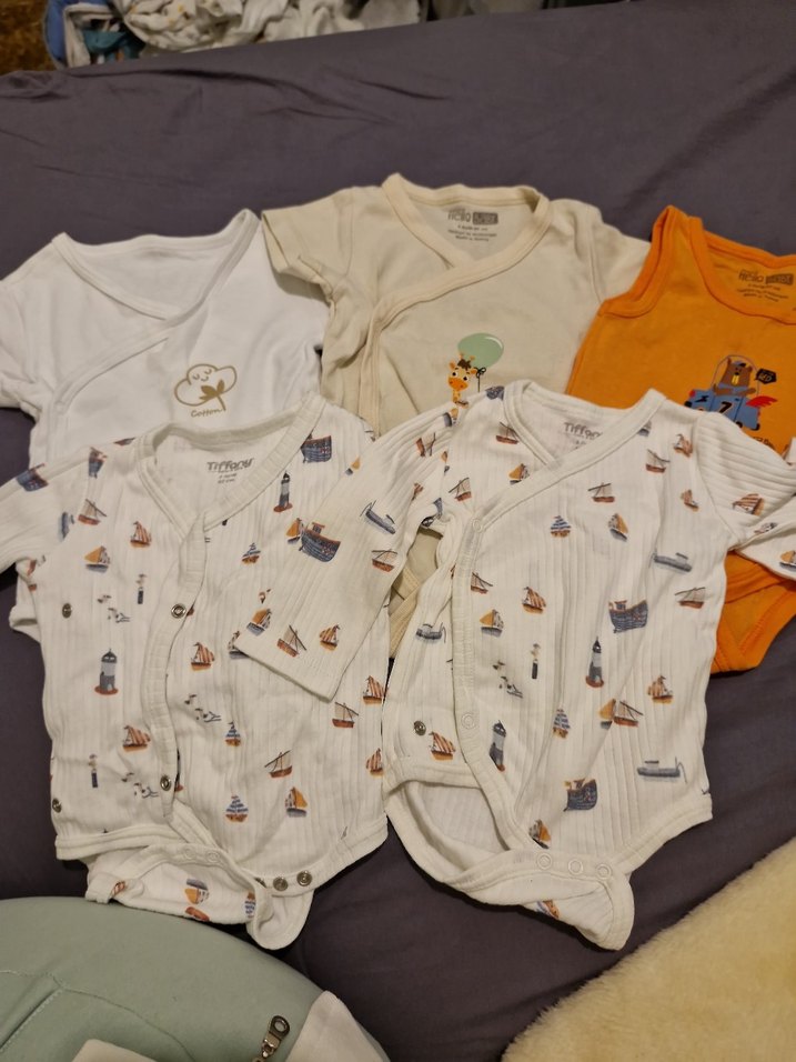 Bebek Erkek Kısa Kollu Pamuklu Çıtçıtlı Body zıbın - Görsel 2