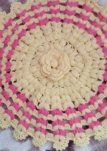 Renkli Nakışlı Yuvarlak Banyo Lifi - Görsel 3