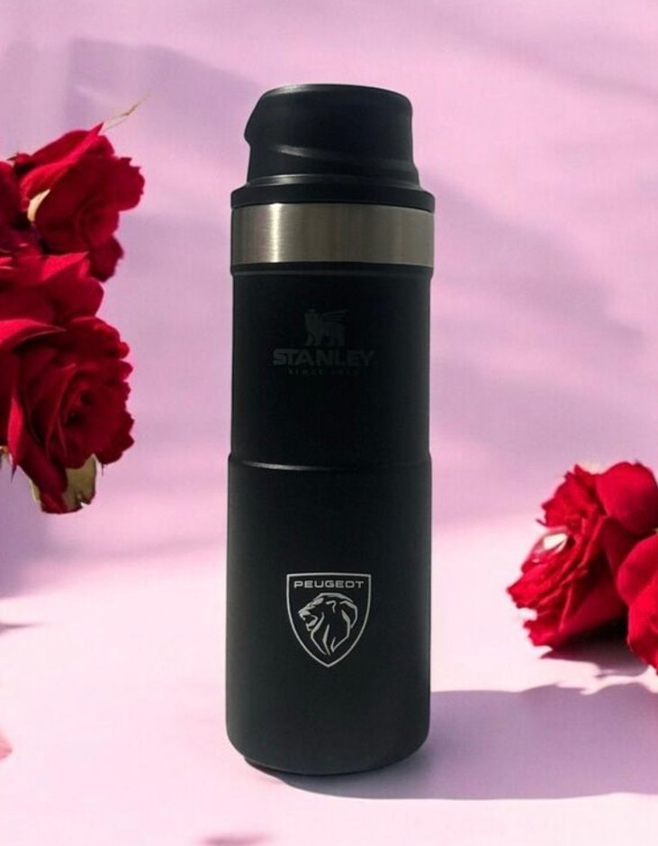 Peugeot siyah Termos Şişe - Görsel 2