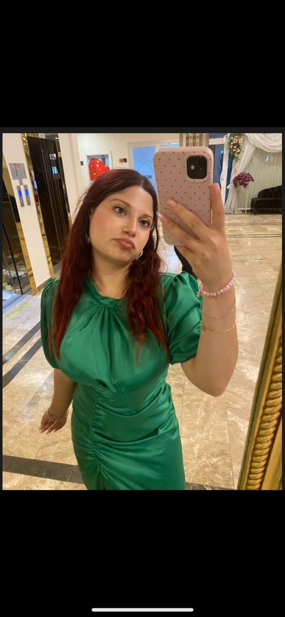 Yeşil Drapeli Uzun Abiye Elbise yırtmaçlı - Görsel 2