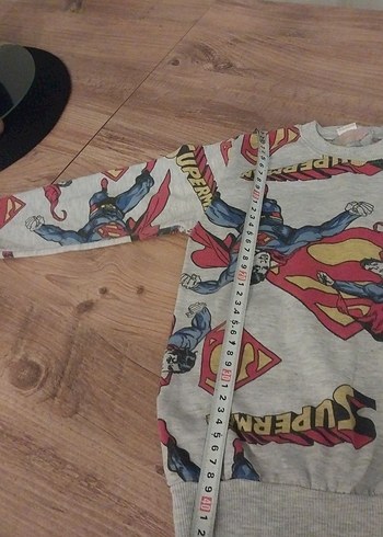 Gri Superman Desenli Çocuk Eşofman Takımı - Görsel 3