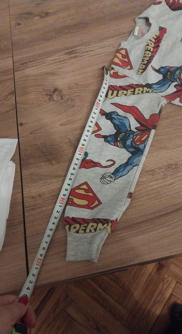 Gri Superman Desenli Çocuk Eşofman Takımı - Görsel 5