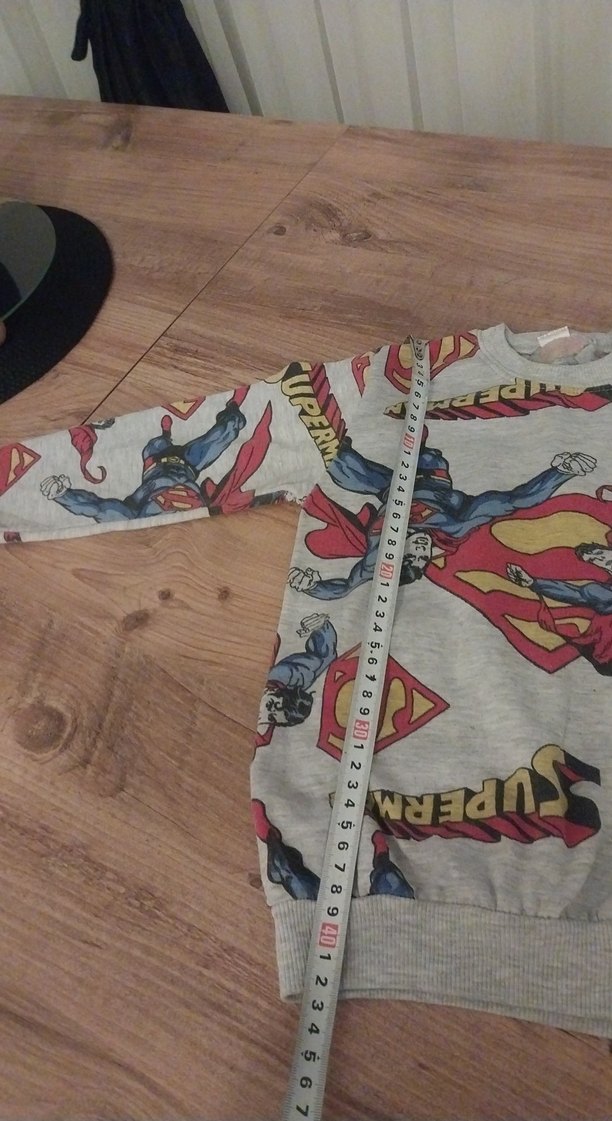 Gri Superman Desenli Çocuk Eşofman Takımı - Görsel 3