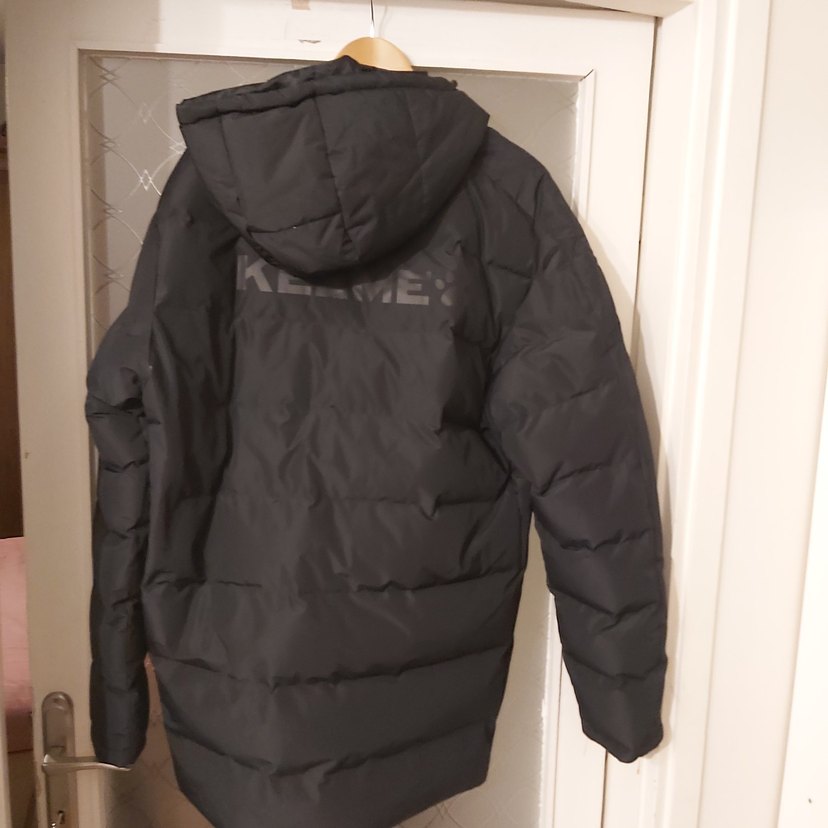 Orjinal KELME Siyah Fermuarlı Uzun Kışlık Mont - Görsel 2