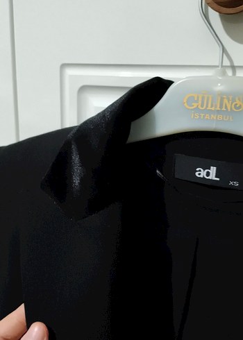 Siyah Kadın Uzun Kollu Uzun Ceket - Görsel 3