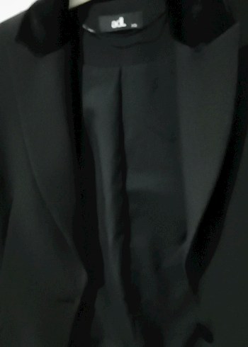 Siyah Kadın Uzun Kollu Uzun Ceket - Görsel 4