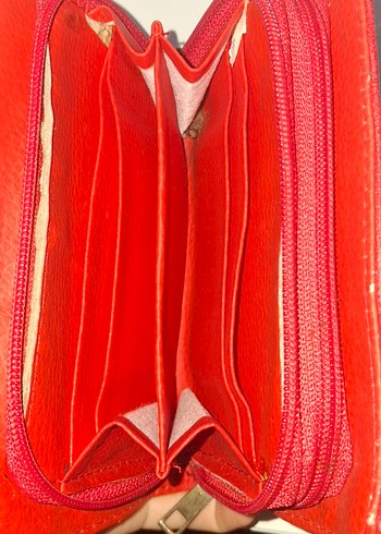 Kırmızı orta boy Kadın cüzdanı - Görsel 3