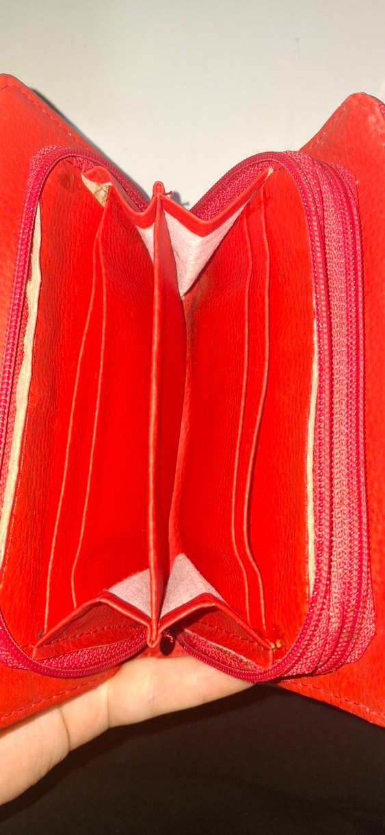 Kırmızı orta boy Kadın cüzdanı - Görsel 4