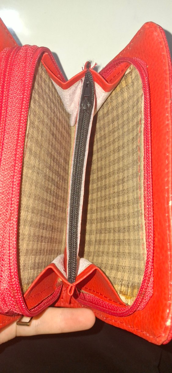 Kırmızı orta boy Kadın cüzdanı - Görsel 5