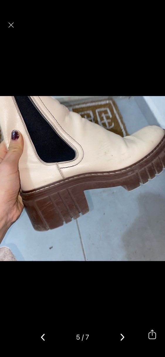 Krem Kadın Bot - Görsel 4