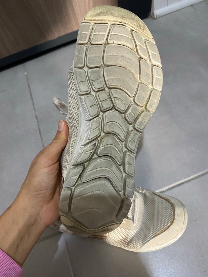 Bej Bağcıklı Kadın Spor Ayakkabı - Görsel 4