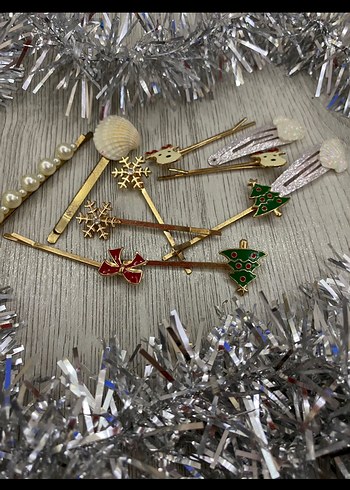 Renkli Boncuklu Vintage Kadın Saç Tokaları - Görsel 2