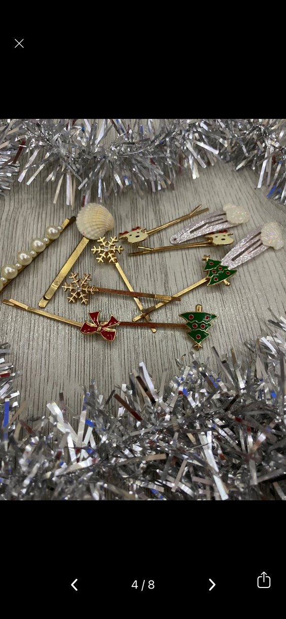 Renkli Boncuklu Vintage Kadın Saç Tokaları - Görsel 2