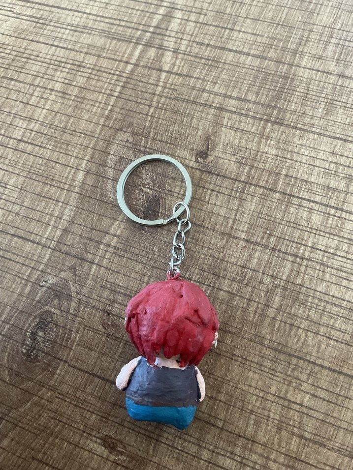 Kırmızı Rock Punk Figürlü Anahtarlık - Görsel 2