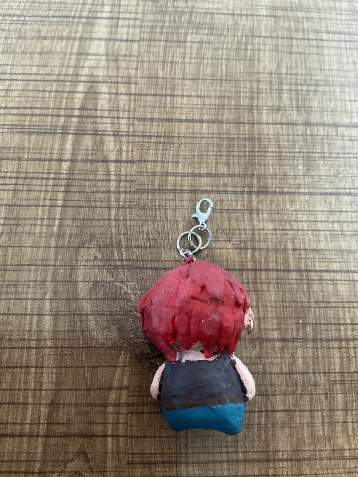 Kırmızı Rock Punk Figürlü Anahtarlık - Görsel 5