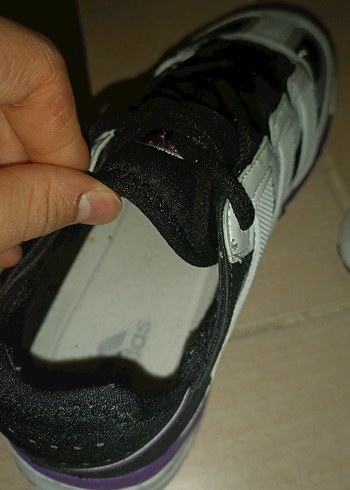 Mor Velcro Bantlı Stiletto Topuklu Spor Ayakkabı - Görsel 4