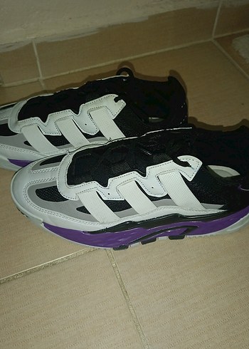 Mor Velcro Bantlı Stiletto Topuklu Spor Ayakkabı - Görsel 2