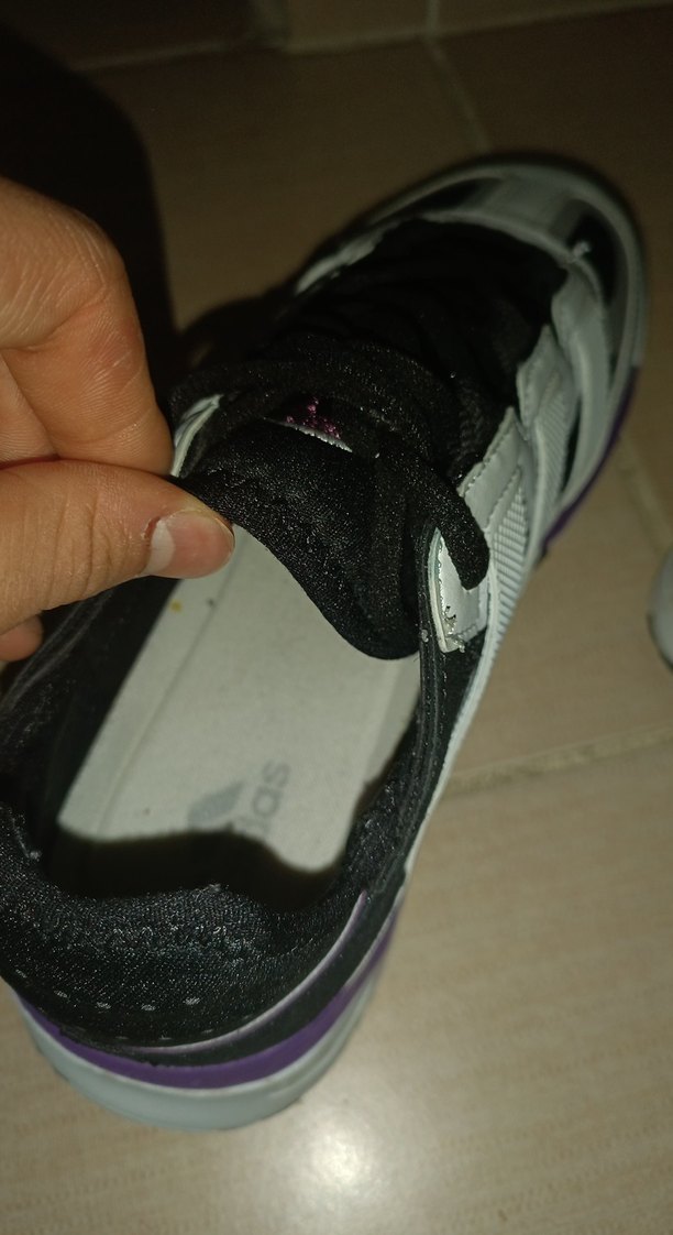 Mor Velcro Bantlı Stiletto Topuklu Spor Ayakkabı - Görsel 4